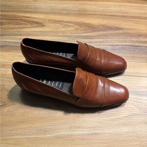 Amalfi Women's Brown Leather Flats made in Italy